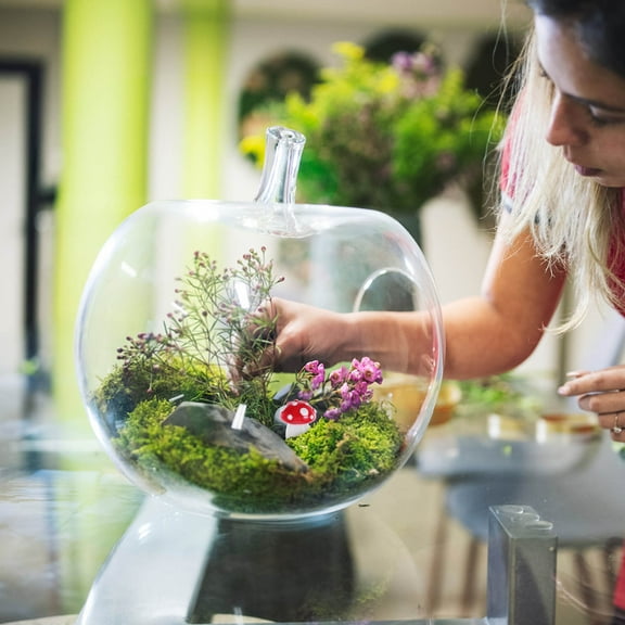 Raindrops 20Pcs Resin Mushroom Garden Decor Miniature Mushrooms for Fairy Gardens 0.8x0.7x0.7in