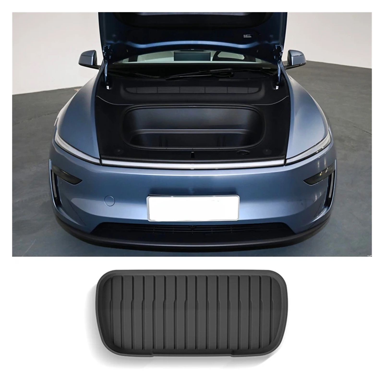 Rear Trunk Mat, Cargo Liner Compatible for Tesla Model Y Juniper 2025 Front TPE Lower Storage Box Pads Protective Cover