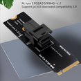 thumbnail image 2 of 2X M. 2 NVME to U2 Adapter Card M. 2 NGFF Mkey Pciex4 to SFF8643 SFF8639 Extended Riser Card Support M. 2 NVME Protocol, 2 of 5