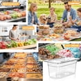 thumbnail image 5 of 6-pack 1/3 Size 6''deep Polycarbonate Food Pans With Lids  Clear Commercial Hotel Storage Containers For Restaurant Prep Buffet Salad Bar Home Kitchen & Catering, 5 of 8