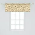 thumbnail image 2 of Ambesonne Beige Valance Pack of 2, Retro Chess Game Pieces, 54"X18", Beige, 2 of 4