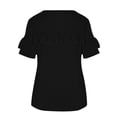 thumbnail image 6 of Palato Womens Plus Size Tops,Fashion Women Casual Round Neck Pullovers Short Sleeve Blouse T-Shirt Tops, 6 of 6