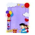 thumbnail image 2 of Cuadro DIY portarretratos, adorno para marco de fotos, decoración del hogar, tela no tejida, marco de ilustraciones para niños, regalos del Día del Regalo de amor, 2 of 8