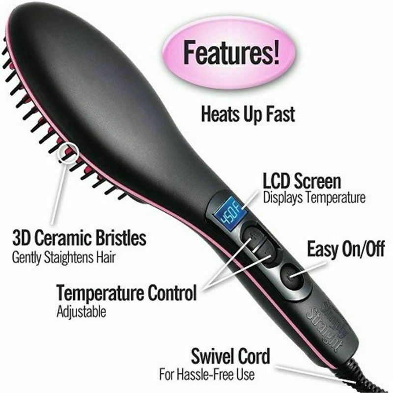 simply hair straightener brush