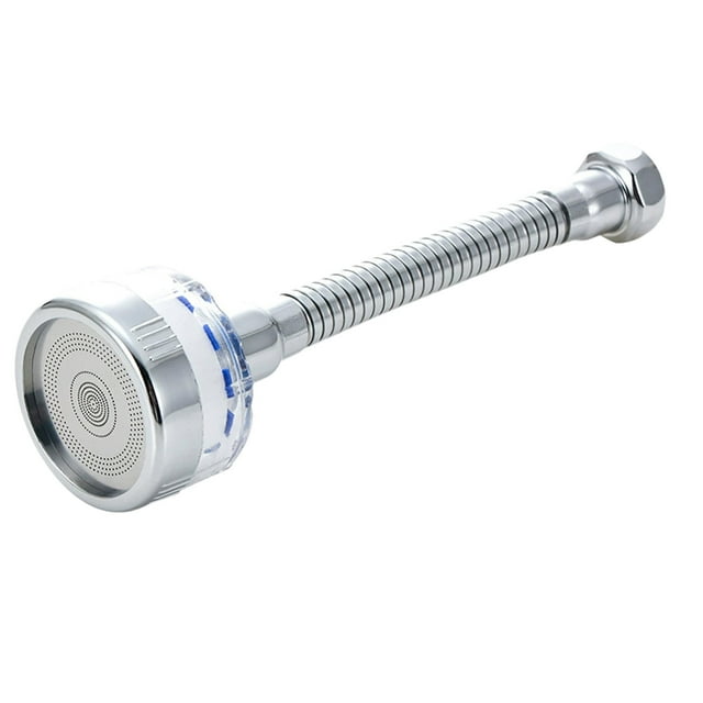 Btomtd Faucet Splashes Shower Extension Bubbler Water Filter Faucet Splashes Head Faucet Filter, Silver