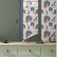 thumbnail image 5 of Ambesonne Boho Peel & Stick Wallpaper for Home, Bohemian Crescent Moon Flowers, 13"x36", Dark Blue Grey Amber, 5 of 5