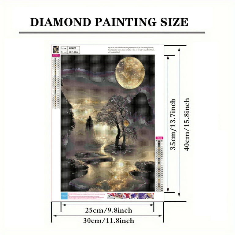 Fall Gnome Pumpkin Diamond Painting Kit - 5D Full Round Drill DIY Art For Adults 11.8x15.7 Inch