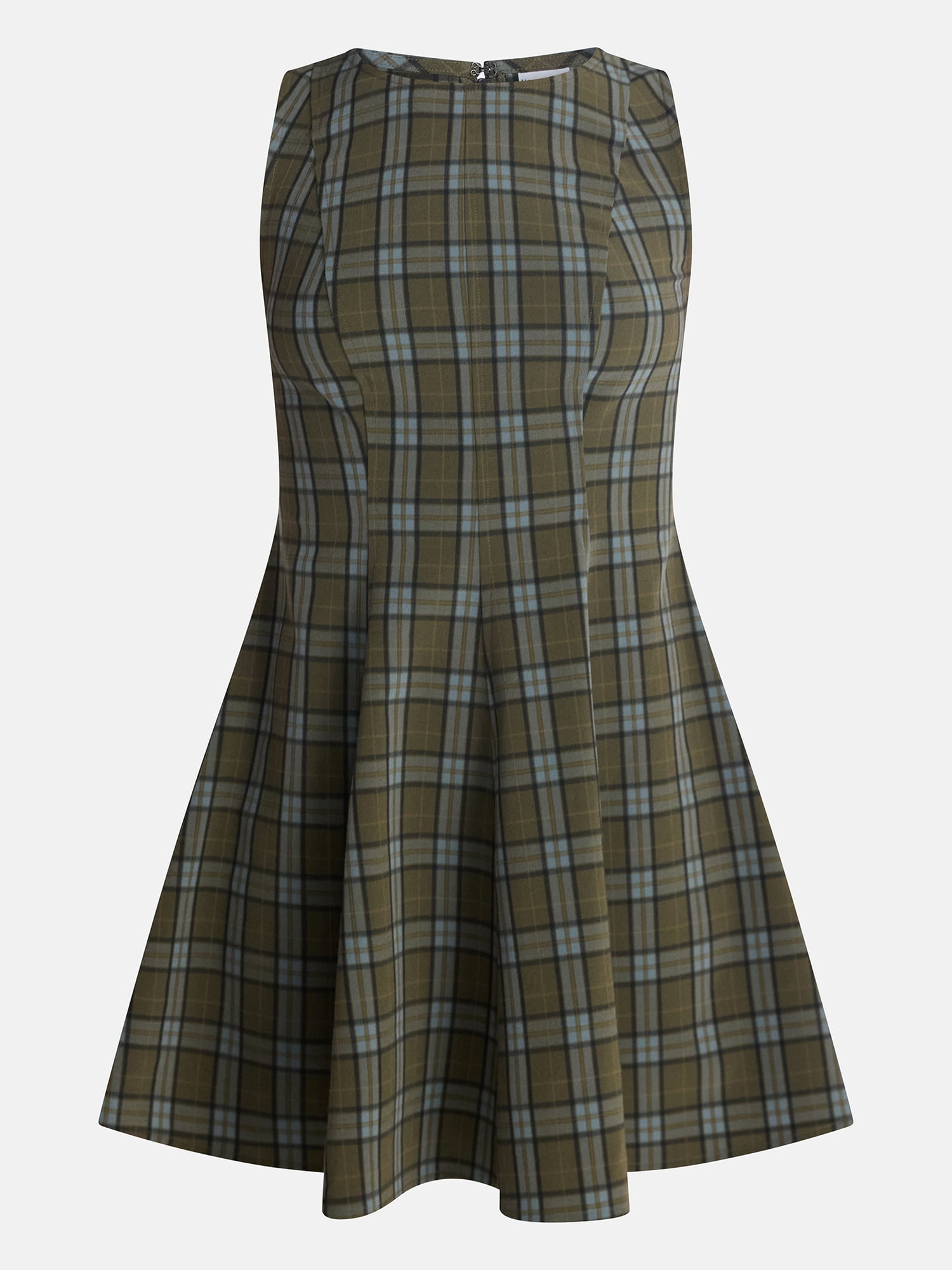 No Boundaries Fit and Flare Plaid Mini Dress, Women’s XXS-XXL