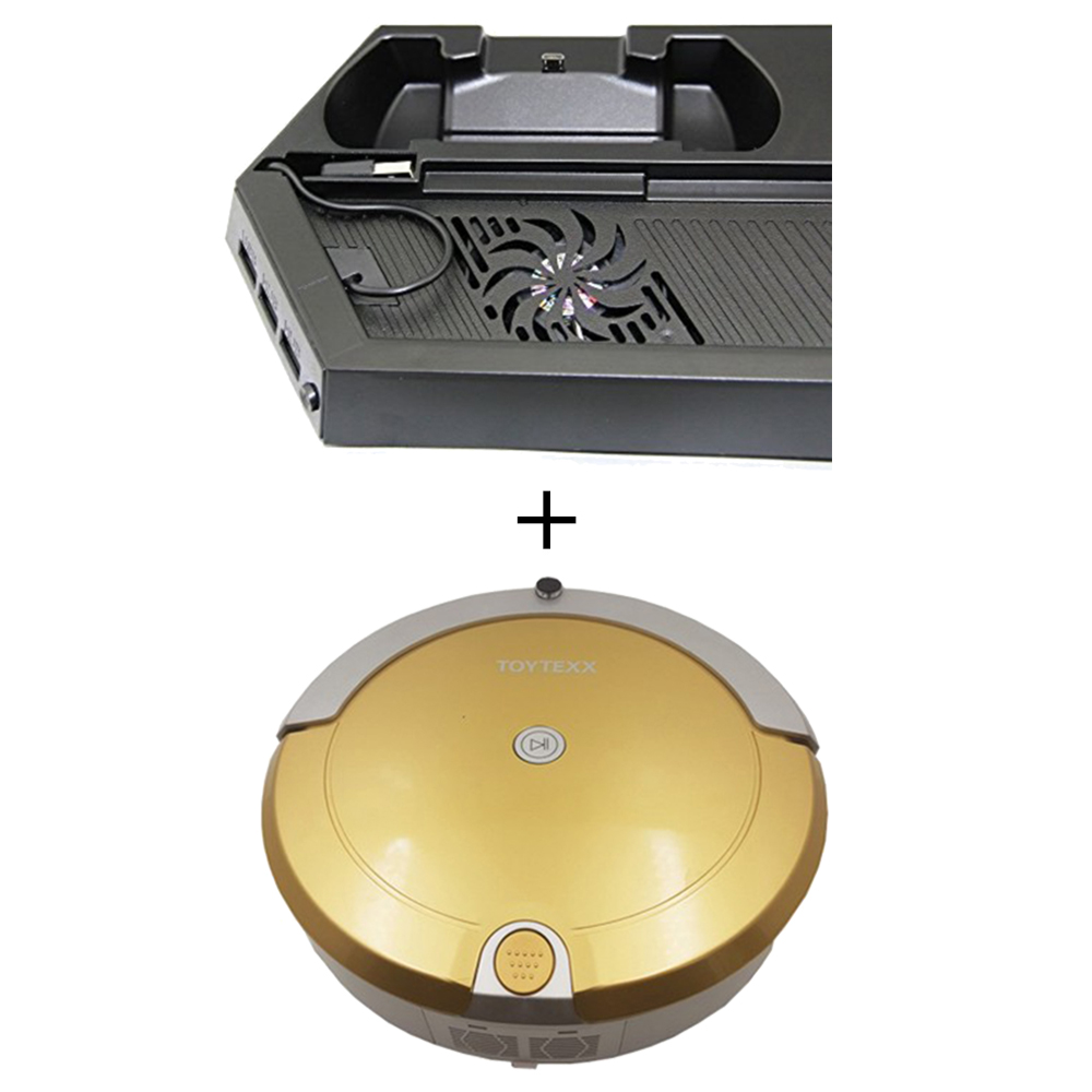 Robotic Vacuum Cleaner with Easy & Efficient Cleaning & Cooling Fan