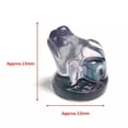 thumbnail image 2 of HOOUN Natural Fluorite Animals Statue Stone Carving Quartz Crystal Healing Reiki Decor-1PC Random Colour-Frog, 2 of 2