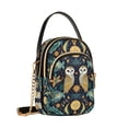 thumbnail image 7 of FORMRS Crossbody Bag for Women Quilted Travel Shoulder Cell Phone Purse with Chain Strap Handbag, Brown Mystical Owls, 7 of 7