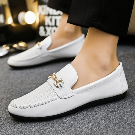 

Autumn Bean shoes men‘s Korean fashion small shoes Joker soft bottom personality driving lazy casual shoes men‘s