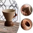 thumbnail image 6 of CoudarTitie Cone Shape Coffee Cup Ceramic Tea Cup, Drinking Mug with Handle, Base Cone Shape L Bead base, 6 of 9