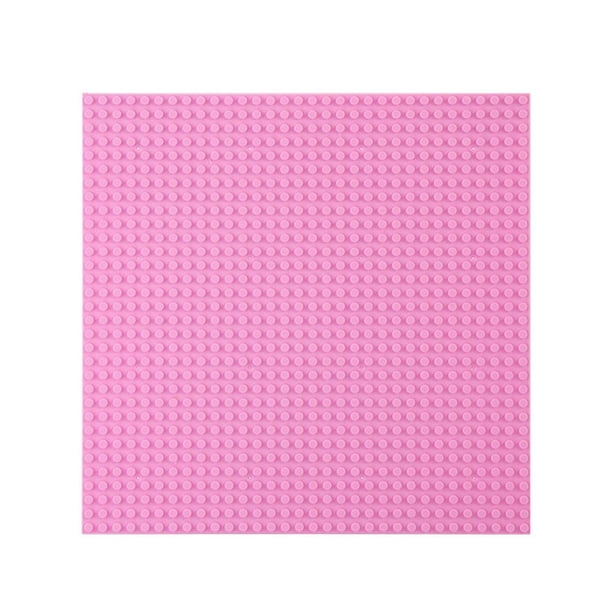 Tablero Bloques Construcción Con Pernos 32x32 No Tóxico para La Construcción Bloques (rosa)