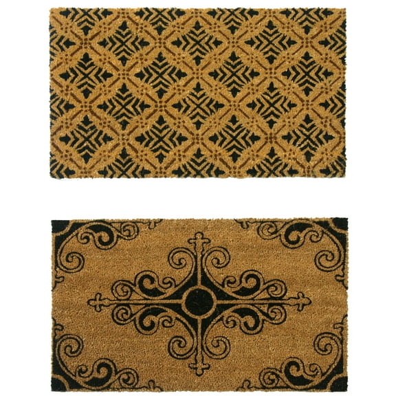 Rubber-Cal "French Country" Doormat Kit - 18" x 30" - 2 Door Mats