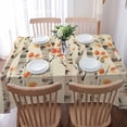thumbnail image 5 of Fall Tree Leaves Rectangle Tablecloths 52x70,Watercolor Autumn Orange Maple Leaf Table Cloth Table Cover Indoor/Outdoor Tabletop Decor for Wedding Holiday Party Dinner Baby Shower, 5 of 7