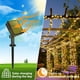 thumbnail image 2 of Guirnaldas de luces solares, 5M 50 LED para exteriores, impermeables, para jardín, patio, hogar, árbol de Navidad, decoración de fiestas (blanco cálido) [Clase de eficiencia energética A+++] Control remoto ACTIVE Biensenido a ACTIVE, 2 of 4