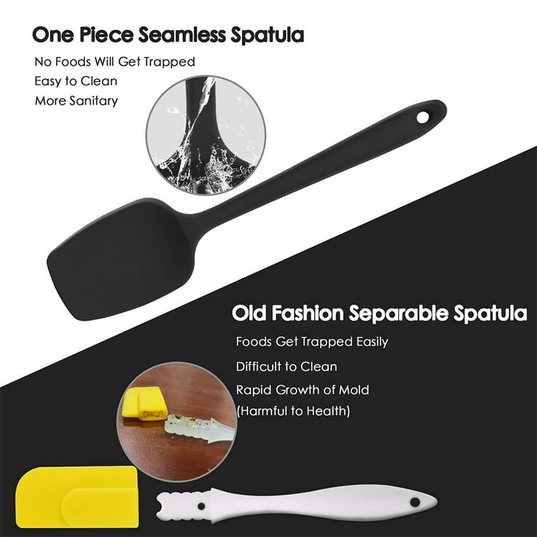 HOTEC Food Grade Silicone Rubber Spatula Set for Baking, Cooking, and  Mixing High Heat Resistant Non…See more HOTEC Food Grade Silicone Rubber  Spatula