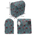 thumbnail image 5 of Dark Floral Lounger Chair Bag, Meadow with Flowers Leaves Botanic Continuous Pattern Illustration, High Capacity Storage with Handle Container, Lounger Size, Turquoise Coral Ruby, by Ambesonne, 5 of 5