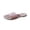 Womens Sandal - Pink, variant on Slide Sandals for Women Open Toe Flat Slides Smooth Velvet Single Band Slip On Shoes Minimalist Low Profile Footbed Sandals for Indoor Outdoor Lounge