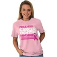 thumbnail image 4 of Breast Cancer Fighting Machine Women's Graphic T Shirt Tees Brisco Brands S, 4 of 6