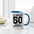 thumbnail image 4 of CafePress - This Is What 50 And Awesome Look - 11 oz Ceramic Mug - Novelty Coffee Tea Cup, 4 of 4