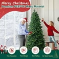 thumbnail image 3 of Soilhill 7ft Christmas Tree, Artificial Christmas Tree with 1316 Branch Tips, Metal Stand and Hinged Branches, 3 of 7