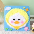thumbnail image 4 of Visland DIY Embroidery Doll Set Cartoon Animal Sewing Projects Yarn Board Felt Animals Craft for Kids Beginners, 4 of 8