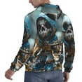 thumbnail image 6 of Lsque Cute Skeletons Figurines Pattern Casual Men's Hoodie,Hooded Sweatshirt with Kangaroo Pocket,Pullover Hoodie-X-Large, 6 of 7