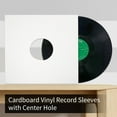 thumbnail image 4 of 20Pcs Paper Vinyl Record Sleeves 7" Paper Sleeves Protection Paper Covers for Singles Vinyl Records Square Outer Album Covers Vinyl Jacket Covers with Holes for Storage (Black), 4 of 7