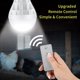 thumbnail image 3 of 2 Piece Solar Powered Led Bulb, 12W Rechargeable Solar Emergency Light with Remote Control for Outdoor, Hiking, Camping, Fishing Tent, 3 of 5