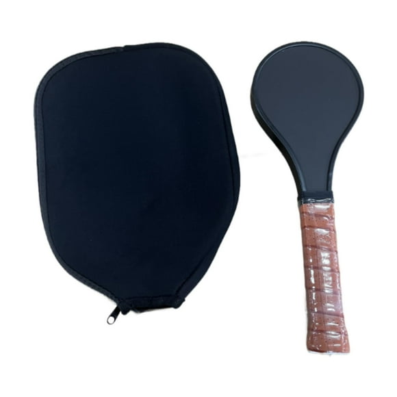 Colaxi Carbon Fiber Pickleball Sweet Paddle Lightweight Professional Long Handle Pickleball Racquet for Beginners and Advanced Brown w Paddle Cover