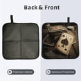 thumbnail image 2 of Poker Cards Vintage Foldable Seat Cushion for Bleachers, Stadium Seats, Camping & Outdoor Events, Portable Lightweight Pad with Carabiner, 2 of 6