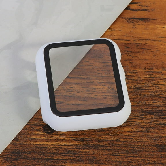 Masteelf Smart Watch Protective Cover Transparent Case Compatible Smartwatches White