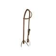 thumbnail image 2 of Showman Argentina Cow Leather Single Ear Headstall w/ Gold Engraved Overlay Buckle, 2 of 4