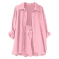 thumbnail image 2 of Fnooota Girls Outfit Sets 2 Piece, Long Sleeve Summer Casual School Kids' Clothing Sets Pink Size 10-12, 2 of 8