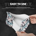 thumbnail image 5 of Lsque Butterfly Printed Long Tissue Box Cover Holder, Facial Paper Organizer Dispenser,Triangle with Bottom Belt, PVC Leather Decorative Organizer, 5 of 9