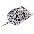 thumbnail image 1 of Sombreros de vaquero con estampado de vaca: correa ajustable para la barbilla, disfraz de Halloween, fiestas temáticas del lejano oeste, sombrero con estampado de animales, 1 of 5