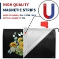 thumbnail image 4 of Summer Mailbox Cover Magnetic Fall Sunflower Waterproof Mail Wraps Autumn Butterflies Floral Post Letter Box Covers Farmhouse Rustic Flowers Mailbox Covers Decor for Garden Yard 18x21 Inch, 4 of 5