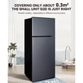 thumbnail image 3 of 8.5 Cu.ft Refrigerator/Freezer with Top Freezer Adjustable Thermostat Refrigerator Combo 2 Door Fridge for Apartment, Office, Dorm, 3 of 6