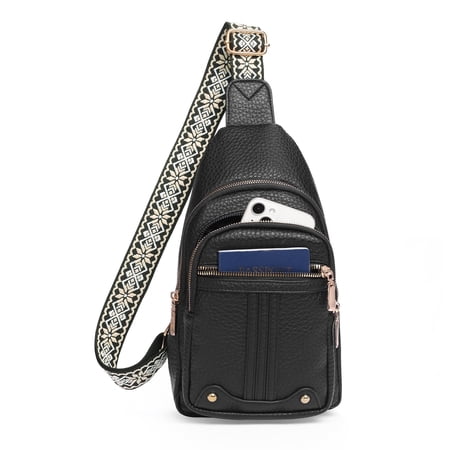 GAEKEAO Sling Bag for Women Crossbody Bags Fanny Pack Vegan Leather Chest Bag Travel Shoulder Belt Purse Backpack Gifts