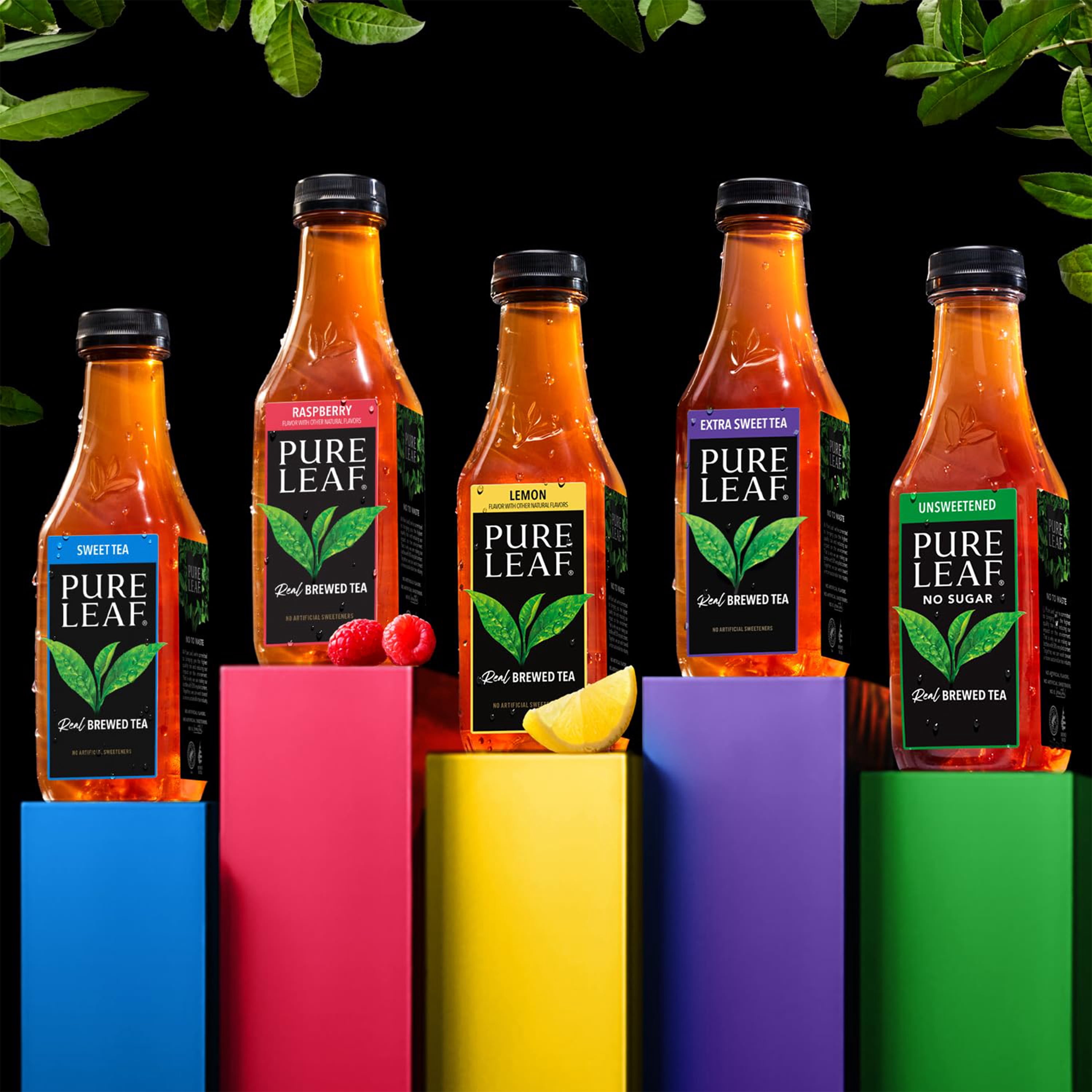 (3 pack) Pure Leaf Zero Sugar Real Brewed Tea Sweet 64 Fl Oz