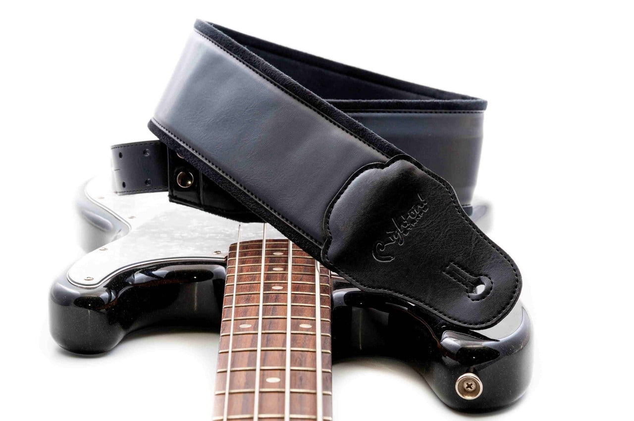 RightOn! Bassman Charm-80 Bass Guitar Strap - Black