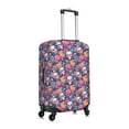 thumbnail image 3 of Uemuo colorful Skull flower daisy Printed Washable Luggage Cover - Fashion Suitcase Protector Fits 18-32 Inch Luggage -Large, 3 of 9