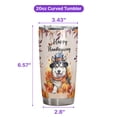 thumbnail image 5 of Happy Thanksgiving Alaskan Malamute Welcome Thankful Fall Autumn Pumpkin 20oz Stainless Steel Tumbler Insulated Cup with Lid Alaska Mal Dog Lovers Gifts - 02021, 5 of 5