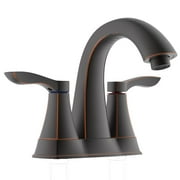 Innova 4005293 4 in. Moonstone Oil Rubbed Bronze Two Handle Bathroom Faucet