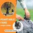 thumbnail image 5 of INVISBlUE Portable Fan, Rechargeable Outdoor Tent Fan, Black, 5 of 6