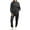 Black, variant on yievot Sweatsuit Sets for Women Fleece Crewneck Sweatshirt and Jogger Pants Fall 2 Piece Outfits Lounge Sets Tracksuit