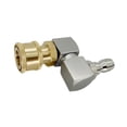 thumbnail image 2 of koolsoo Pressure Washer Pivoting Coupler Heavy Duty Fittings Pressure Washer Adapter Sliver copper head, 2 of 9