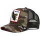 thumbnail image 1 of Gorra de béisbol con dibujos de animales, protector solar, malla bordada, conductor de camión, pantera negra, gallo, lobo, sombrero, 1 of 6